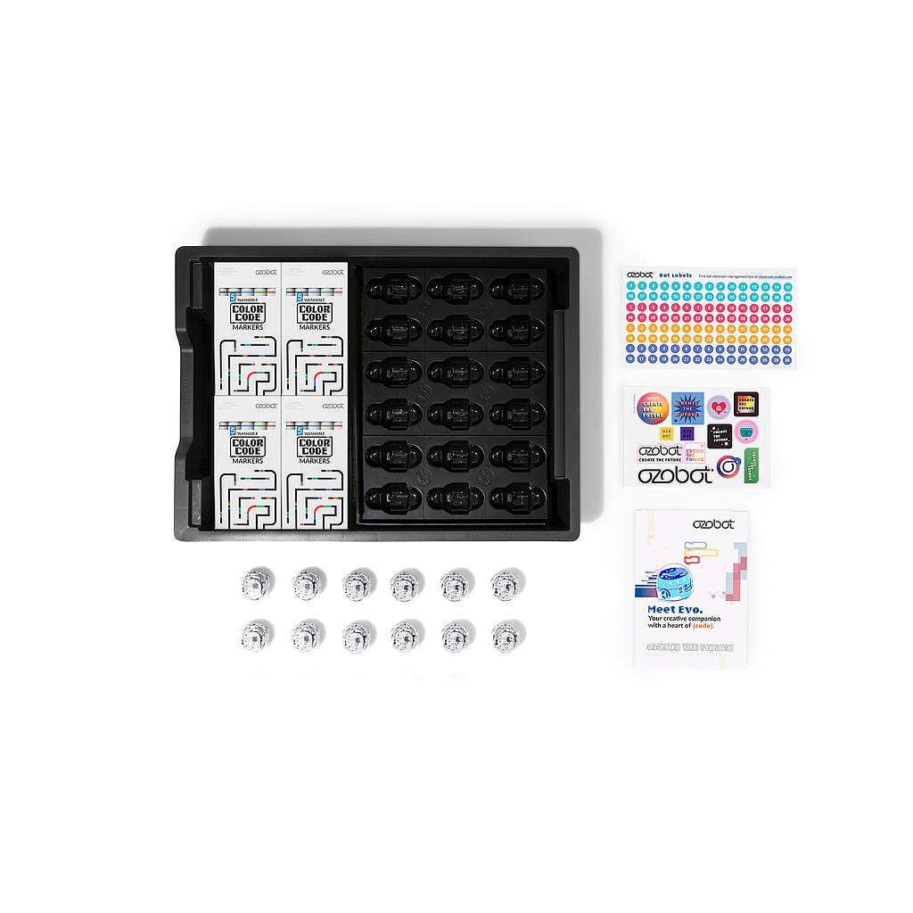 Ozobot Evo robotu klases komplekts 12gab
