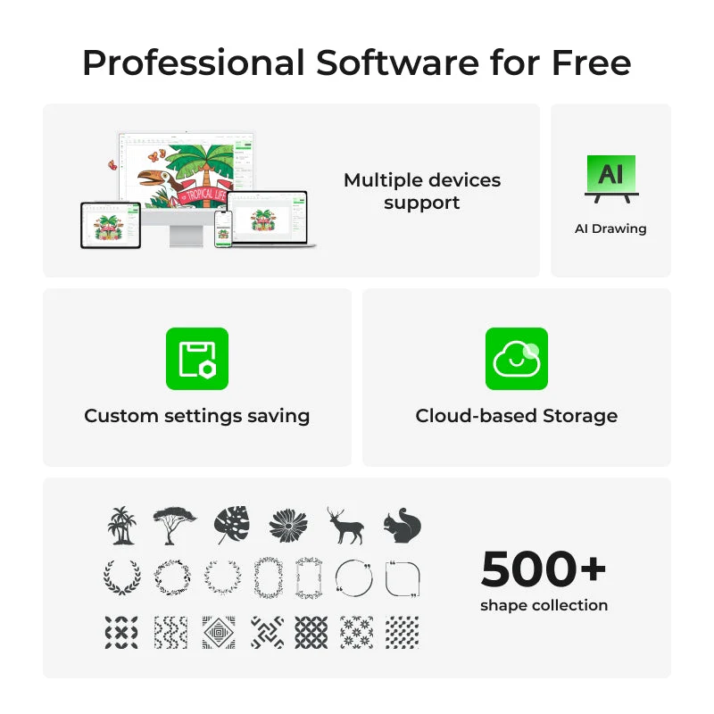 xTool P2S 55W Desktop CO2 Laser Cutter Educational Kit