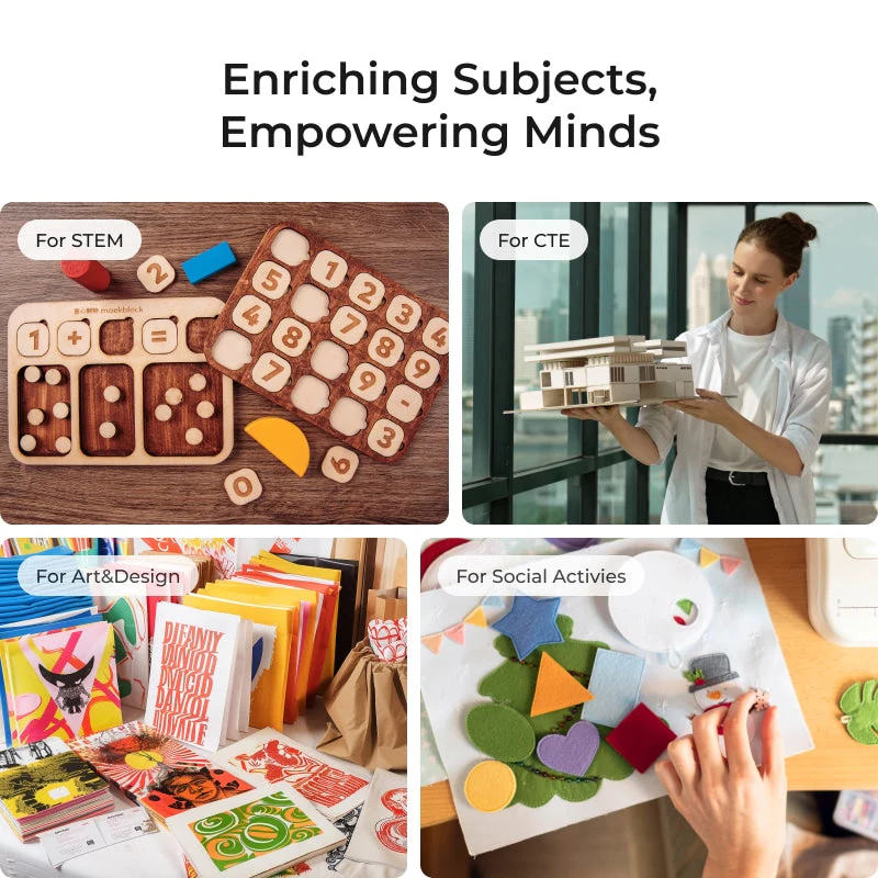 xTool P2S 55W Desktop CO2 Laser Cutter Educational Kit